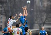 18 January 2020; Devin Toner of Leinster in action against Monty Ioane of Benetton during the Heineken Champions Cup Pool 1 Round 6 match between Benetton and Leinster at the Stadio Comunale di Monigo in Treviso, Italy. Photo by Ramsey Cardy/Sportsfile