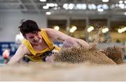 18 January 2020;Tristan Chambers of Bandon A.C., Co. Cork, competing in the Long Jump in the Senior Men's combined events during the Irish Life Health Indoor Combined Events All Ages at Athlone International Arena, AIT in Athlone, Co. Westmeath. Photo by Sam Barnes/Sportsfile