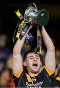 18 January 2020; Conahy Shamrocks captain James Bergin lifts the cup after the AIB GAA Hurling All-Ireland Junior Club Championship Final between Russell Rovers and Conahy Shamrocks at Croke Park in Dublin. Photo by Piaras Ó Mídheach/Sportsfile