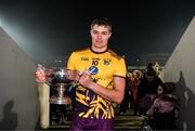 18 January 2020; Wexford captain Jack O'Connor with the Walsh Cup after the Walsh Cup Final between Wexford and Galway at MW Hire O'Moore Park in Portlaoise, Laois. Photo by Diarmuid Greene/Sportsfile
