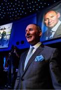 18 January 2020; Former Dublin GAA football team manager Jim Gavin arrives to the Round Room at the Conferring of the Honorary Freedom of Dublin City on Jim Gavin ceremony in the Round Room at the Mansion House, in Dawson St, Dublin. Photo by Ray McManus/Sportsfile