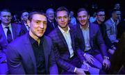 18 January 2020; Dublin footballers, from left, John Small, Dean Rock and Ciarán Kilkenny in attendance at the Conferring of the Honorary Freedom of Dublin City on Jim Gavin ceremony in the Round Room at the Mansion House, in Dawson St, Dublin. Photo by Brendan Moran/Sportsfile