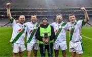 18 January 2020; Tullaroan mentor Mickey Walsh, centre, with his sons, from left, Tommy, Pádraig, Martin, and Shane as they celebrate with the cup after the AIB GAA Hurling All-Ireland Intermediate Club Championship Final between Fr. O’Neill's and Tullaroan at Croke Park in Dublin. Photo by Piaras Ó Mídheach/Sportsfile