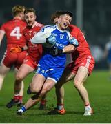 18 January 2020; Dessie Ward of Monaghan in action against Conor Meyler of Tyrone during the Bank of Ireland Dr McKenna Cup Final between Monaghan and Tyrone at Athletic Grounds in Armagh. Photo by Oliver McVeigh/Sportsfile