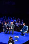 18 January 2020; Former Dublin GAA football team manager Jim Gavin with Lord Mayor of Dublin Paul McAuliffe, at the Conferring of the Honorary Freedom of Dublin City on Jim Gavin ceremony in the Round Room at the Mansion House, in Dawson St, Dublin. Photo by Brendan Moran/Sportsfile