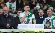 18 January 2020; Tullaroan captain Shane Walsh during his acceptance speech after the AIB GAA Hurling All-Ireland Intermediate Club Championship Final between Fr. O’Neill's and Tullaroan at Croke Park in Dublin. Photo by Piaras Ó Mídheach/Sportsfile