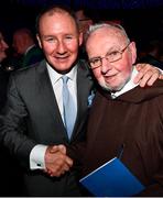 18 January 2020; Former Dublin GAA football team manager Jim Gavin with Br. Kevin Crowley at the Conferring of the Honorary Freedom of Dublin City on Jim Gavin ceremony in the Round Room at the Mansion House, in Dawson St, Dublin. Photo by Ray McManus/Sportsfile