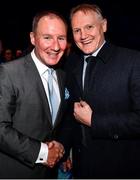 18 January 2020; Former Dublin GAA football team manager Jim Gavin with former Ireland rugby coach Joe Schmidt at the Conferring of the Honorary Freedom of Dublin City on Jim Gavin ceremony in the Round Room at the Mansion House, in Dawson St, Dublin. Photo by Ray McManus/Sportsfile