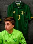 20 January 2020; Pearse O’Brien of Republic of Ireland during a briefing prior to the International Friendly match between Republic of Ireland U15 and Australia U17 at FAI National Training Centre in Abbotstown, Dublin. Photo by Seb Daly/Sportsfile
