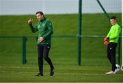 18 January 2020; Republic of Ireland goalkeeping coach Richie Fitzgibbon prior to the International Friendly match between Republic of Ireland U15 and Australia U17 at FAI National Training Centre in Abbotstown, Dublin. Photo by Seb Daly/Sportsfile