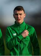 18 January 2020; Luke O’Brien of Republic of Ireland during the International Friendly match between Republic of Ireland U15 and Australia U17 at FAI National Training Centre in Abbotstown, Dublin. Photo by Seb Daly/Sportsfile