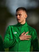 18 January 2020; Joe O’Brien Whitmarsh of Republic of Ireland during the International Friendly match between Republic of Ireland U15 and Australia U17 at FAI National Training Centre in Abbotstown, Dublin. Photo by Seb Daly/Sportsfile