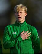 18 January 2020; Finn Cowper Gray of Republic of Ireland during the International Friendly match between Republic of Ireland U15 and Australia U17 at FAI National Training Centre in Abbotstown, Dublin. Photo by Seb Daly/Sportsfile