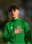 18 January 2020; Kevin Zefi of Republic of Ireland during the International Friendly match between Republic of Ireland U15 and Australia U17 at FAI National Training Centre in Abbotstown, Dublin. Photo by Seb Daly/Sportsfile