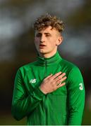 18 January 2020; Sam Curtis of Republic of Ireland during the International Friendly match between Republic of Ireland U15 and Australia U17 at FAI National Training Centre in Abbotstown, Dublin. Photo by Seb Daly/Sportsfile