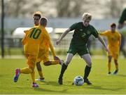 18 January 2020; Finn Cowper Gray of Republic of Ireland during the International Friendly match between Republic of Ireland U15 and Australia U17 at FAI National Training Centre in Abbotstown, Dublin. Photo by Seb Daly/Sportsfile