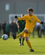 18 January 2020; Daniel Cefala of Australia during the International Friendly match between Republic of Ireland U15 and Australia U17 at FAI National Training Centre in Abbotstown, Dublin. Photo by Seb Daly/Sportsfile