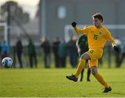 18 January 2020; Daniel Cefala of Australia during the International Friendly match between Republic of Ireland U15 and Australia U17 at FAI National Training Centre in Abbotstown, Dublin. Photo by Seb Daly/Sportsfile