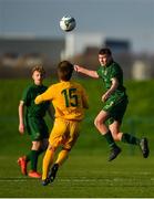 18 January 2020; Luke O’Brien of Republic of Ireland during the International Friendly match between Republic of Ireland U15 and Australia U17 at FAI National Training Centre in Abbotstown, Dublin. Photo by Seb Daly/Sportsfile