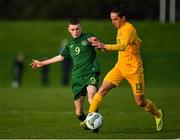 18 January 2020; Cassidy Tanddo of Australia in action against Liam Murray of Republic of Ireland during the International Friendly match between Republic of Ireland U15 and Australia U17 at FAI National Training Centre in Abbotstown, Dublin. Photo by Seb Daly/Sportsfile