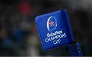 18 January 2020; A general view of a corner flag during the Heineken Champions Cup Pool 1 Round 6 match between Benetton and Leinster at the Stadio Comunale di Monigo in Treviso, Italy. Photo by Ramsey Cardy/Sportsfile