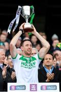 19 January 2020; Ballyhale Shamrocks captain Michael Fennelly lifts the Tommy Moore Cup following the AIB GAA Hurling All-Ireland Senior Club Championship Final between Ballyhale Shamrocks and Borris-Ileigh at Croke Park in Dublin. Photo by Seb Daly/Sportsfile