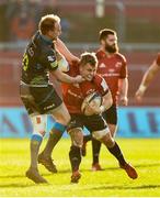 19 January 2020; Craig Casey of Munster in action against Luke Price of Ospreys during the Heineken Champions Cup Pool 4 Round 6 match between Munster and Ospreys at Thomond Park in Limerick. Photo by Diarmuid Greene/Sportsfile