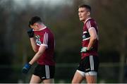 19 January 2020; Con Kilpatrick, right, and Paddy Quigg of St Mary's following the Sigerson Cup Quarter Final between UCD and St Mary's University College at Belfield in UCD, Dublin. Photo by David Fitzgerald/Sportsfile