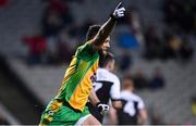 19 January 2020; Conor Cunningham of Corofin celebrates after scoring his side's first goal during the AIB GAA Football All-Ireland Senior Club Championship Final between Corofin and Kilcoo at Croke Park in Dublin. Photo by Sam Barnes/Sportsfile