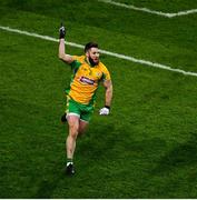 19 January 2020; Conor Cunningham of Corofin celebrates scoring his side's first goal, in the 10th minute of exra time, during the AIB GAA Football All-Ireland Senior Club Championship Final between Corofin and Kilcoo at Croke Park in Dublin. Photo by Ray McManus/Sportsfile