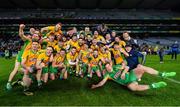 19 January 2020; Corofin players celebrate with the Andy Merrigan Cup following the AIB GAA Football All-Ireland Senior Club Championship Final between Corofin and Kilcoo at Croke Park in Dublin. Photo by Seb Daly/Sportsfile