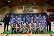 20 January 2020; St Joseph's Secondary School, Rochfortbridge players and coaches prior to the Basketball Ireland U16 C Boys Schools Cup Final between St Joseph's Secondary School, Rochfortbridge and Skibbereen Community School at the National Basketball Arena in Tallaght, Dublin. Photo by Harry Murphy/Sportsfile