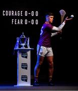 20 January 2020; In attendance at the launch of the 2020 Allianz Hurling Leagues is Conor McDonald of Wexford with the Allianz League Division 1 trophy at Croke Park in Dublin. 2020 marks the 28th year of Allianz’ partnership with the GAA as sponsors of the Allianz Leagues. Photo by Brendan Moran/Sportsfile