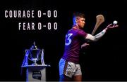 20 January 2020; In attendance at the launch of the 2020 Allianz Hurling Leagues is Conor McDonald of Wexford with the Allianz League Division 1 trophy at Croke Park in Dublin. 2020 marks the 28th year of Allianz’ partnership with the GAA as sponsors of the Allianz Leagues. Photo by Brendan Moran/Sportsfile