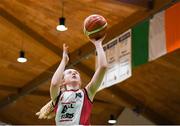 20 January 2020; Sarah Donovan of  Abbey Vocational School during the Basketball Ireland U16 B Girls Schools Cup Final between Abbey Vocational School and Coláiste Mhuire, Crosshaven at the National Basketball Arena in Tallaght, Dublin. Photo by Harry Murphy/Sportsfile