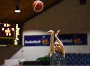 20 January 2020; Caitlin Gloeckner of Our Lady of Mercy takes a free throw during the Basketball Ireland U16 A Girls Schools Cup Final between Pobailscoil Inbhear Sceine and Our Lady of Mercy, Waterford United at the National Basketball Arena in Tallaght, Dublin. Photo by Harry Murphy/Sportsfile