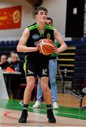 21 January 2020; Steven Bowler of Mercy Mounthawk during the Basketball Ireland U19 A Boys Schools Cup Final match between Mercy Mounthawk and St Patrick's Castleisland at the National Basketball Arena in Tallaght, Dublin. Photo by Brendan Moran/Sportsfile