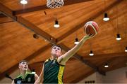 21 January 2020; Padraig Fleming of St Patrick's in action against Daire Kennelly of Mercy Mounthawk during the Basketball Ireland U19 A Boys Schools Cup Final match between Mercy Mounthawk and St Patrick's Castleisland at the National Basketball Arena in Tallaght, Dublin. Photo by Brendan Moran/Sportsfile