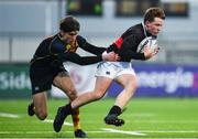 21 January 2020; Luke Hardy of The High School is tackled by James Smartt of Temple Carrig School during the Bank of Ireland Vinnie Murray Cup Semi-Final match between Temple Carrig School and The High School at Energia Park in Dublin. Photo by Sam Barnes/Sportsfile