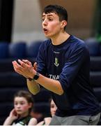 21 January 2020; St Nathy's College coach Josh McDermott during the Basketball Ireland U16 C Girls Schools Cup Final match between St Nathy's College and St Joseph's, Ballybunion at the National Basketball Arena in Tallaght, Dublin. Photo by Brendan Moran/Sportsfile