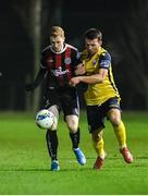 21 January 2020; Glen McAuley of Bohemians in action against  Karl Chambers of Longford Town during the Pre-Season Friendly match between Bohemians and Longford Town at AUL Complex in Clonsaugh, Dublin. Photo by Sam Barnes/Sportsfile