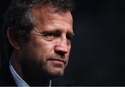 22 January 2020; France head coach Fabien Galthié during the Guinness Six Nations Rugby Championship Launch 2020 at Tobacco Dock in London, England. Photo by Ramsey Cardy/Sportsfile