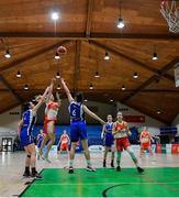 22 January 2020; Ciara Byrne of Scoil Chríost Rí, Portlaoise scores a lay-up during the Basketball Ireland U19 A Girls Schools Cup Final match between Our Lady of Mercy, Waterford United and Scoil Chríost Rí, Portlaoise at the National Basketball Arena in Tallaght, Dublin. Photo by David Fitzgerald/Sportsfile
