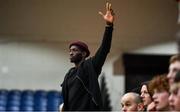 22 January 2020; St Eunan's College, Letterkenny coach Manny Peyton during the Basketball Ireland U19 B Boys Schools Cup Final match between St Eunan's College, Letterkenny and Waterpark College at the National Basketball Arena in Tallaght, Dublin. Photo by David Fitzgerald/Sportsfile