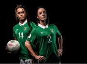 24 November 2015; Sophie Perry and Grace Murray during a Republic of Ireland Women's Portrait Session at Castleknock Hotel in Castleknock, Dublin. Photo by David Maher/Sportsfile