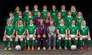 24 November 2015; Republic of Ireland squad during a Republic of Ireland Women's Portrait Session at Castleknock Hotel in Castleknock, Dublin. Photo by David Maher/Sportsfile