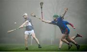 23 January 2020; Mickey Mahoney of Waterford United IT in action against Tom Barron and Colin O'Brien of Mary Immaculate College during the Fitzgibbon Cup Group A Round 3 match between Mary Immaculate College and Waterford IT at MICL Grounds in Limerick. Photo by David Fitzgerald/Sportsfile