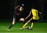 21 January 2020; Kris Twardek of Bohemians in action against Eric Abulu of Longford Town during the Pre-Season Friendly match between Bohemians and Longford Town at AUL Complex in Clonsaugh, Dublin. Photo by Sam Barnes/Sportsfile