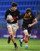 21 January 2020; Dan Walsh of The High School in action against Patrick Kiernan of Temple Carrig School during the Bank of Ireland Vinnie Murray Cup Semi-Final match between Temple Carrig School and The High School at Energia Park in Dublin. Photo by Sam Barnes/Sportsfile