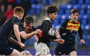 21 January 2020; Dan Walsh of The High School in action against Patrick Kiernan of Temple Carrig School during the Bank of Ireland Vinnie Murray Cup Semi-Final match between Temple Carrig School and The High School at Energia Park in Dublin. Photo by Sam Barnes/Sportsfile